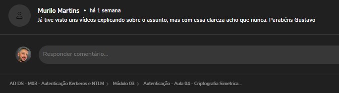 Depoimento aluno