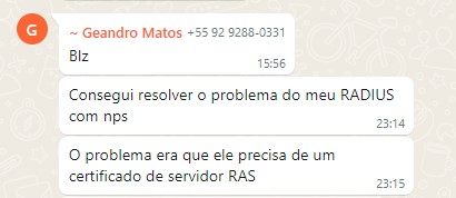 Depoimento aluno